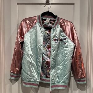 Kids LOL Bomber Metallic Pink and Mint Jacket